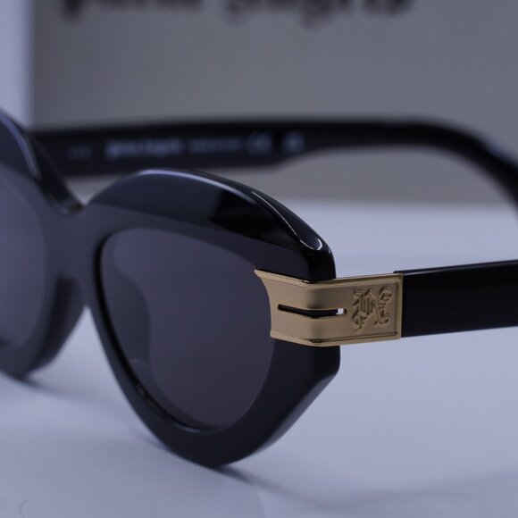 Palm Angels PERI10F MIRACLE 1007 Cat Eye Sunglasses - Black/Dark Grey - Picture 4 of 11